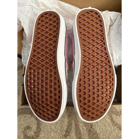 Vans Asher Pink White Checker Board Women's Casual Slip On Sneakers Shoes Size 6 - Picture 6 of 8